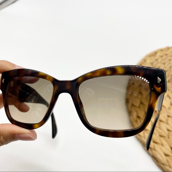 PRADA SPR29 TORTOISE LEOPARD SUNGLASSES WOMENS WITH CASE - Picture 6 of 8